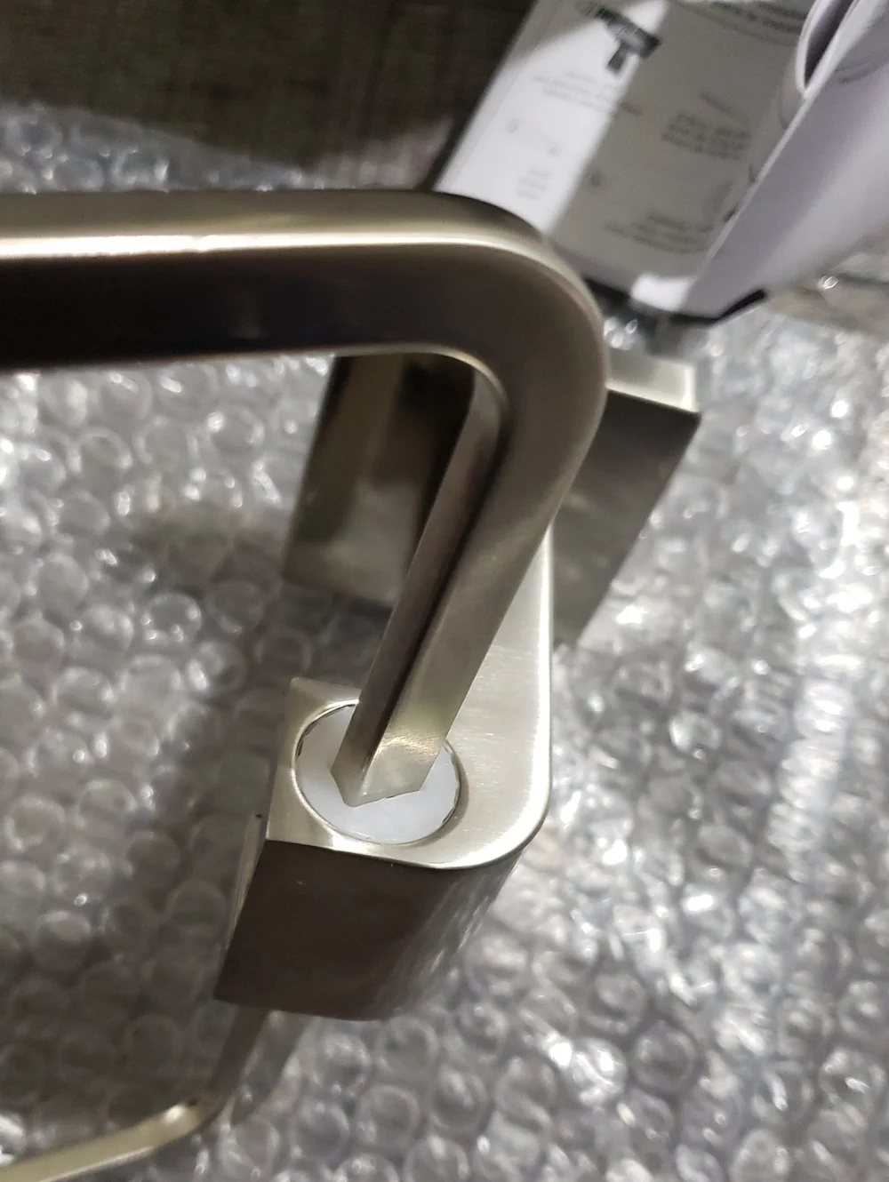 Delta Hand Towel Holder, Square Stainless Steel Ring for Hanging Towels 77546-SS